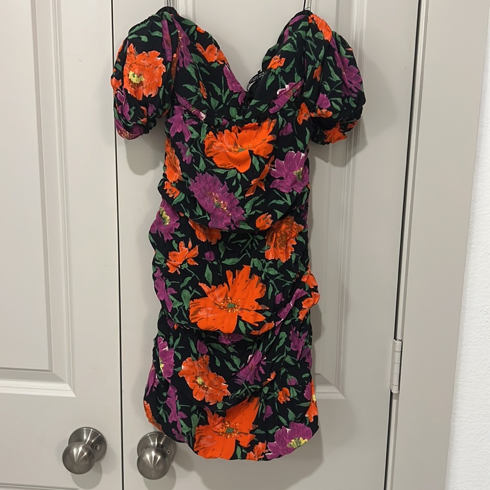 ZARA FLORAL PRINT DRESS - Picture 3 of 5